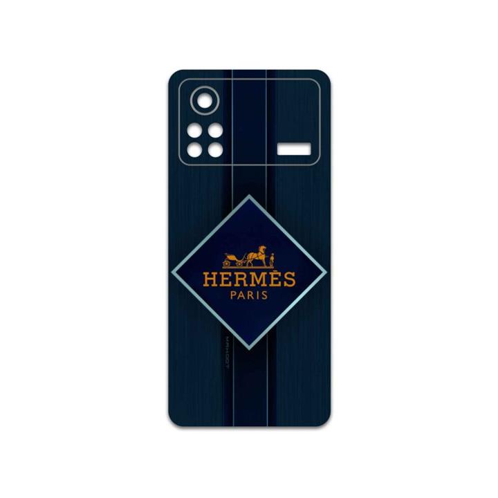 برچسب پوششی ماهوت مدل Hermes-Logo مناسب برای گوشی موبایل شیائومی Poco X4 Pro 5G MAHOOT Hermes-Logo Cover Sticker for Xiaomi Poco X4 Pro 5G